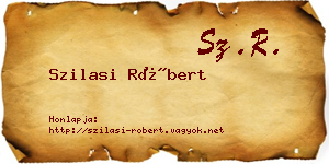Szilasi Róbert névjegykártya